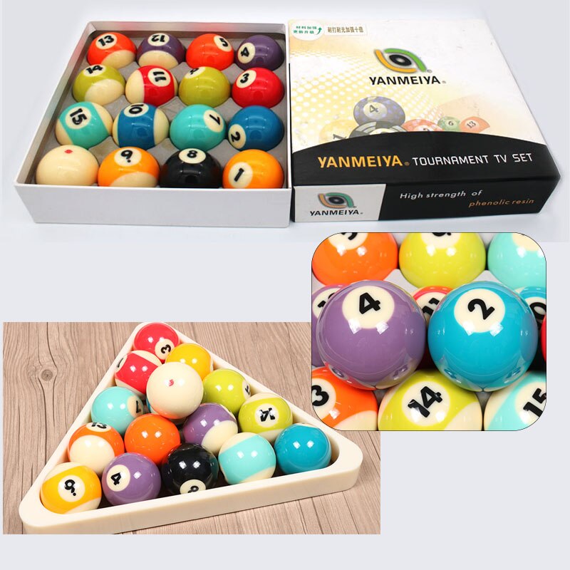 Amerikaanse Stijl Van Toernooi Tv Set Big Size 2-1/4 "Biljart Pool Ball Set 16 Stks/doos voor Verkoop