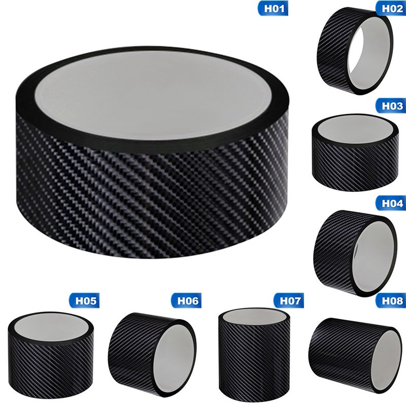 Carbon Fiber Auto Sticker Protector Strip Nano Sticker Auto Instaplijsten Anti Kras Tape Botsing Scuff Diy Plakken Bescherming Film