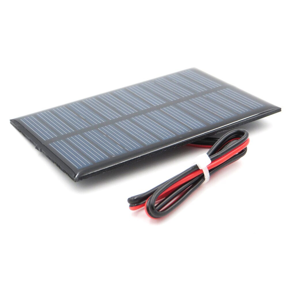 1 pc x 6 V 100mA met 30 cm breiden draad Zonnepaneel Polykristallijn Silicium DIY Acculader Kleine Mini zonnecel kabel speelgoed