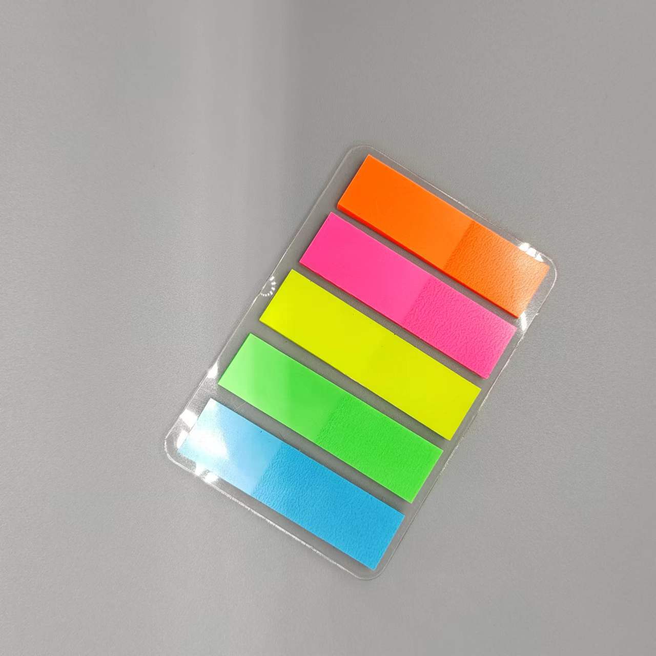 100 feuilles postées Transparent pense-bête cahier bloc-Notes clair Notes autocollantes Index onglets signet papeterie fournitures de bureau: Rouge