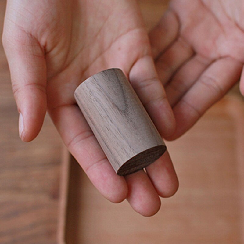 Essential Oil Diffused Wood Small Wood Air Freshener Aromatherapy Diffuser Home Decor Health Sleep Aid Reed Diffuser Set Parts: Black Walnut