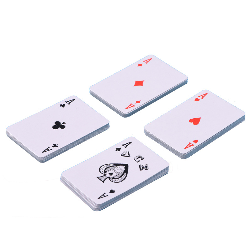 Outdoor Travel Portable Small Playing Card Transparent Hard Plastic Boxed Package Paper Mini Board Game Poker