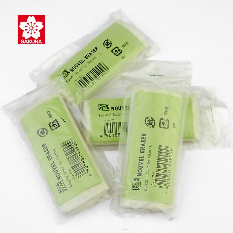 Sakura Zachte Gum Potlood Gum Rubber Gummen Voor Kinderen Gekneed Gum School Gummen Corrigerende Voor Schets Tekening Art Supplies