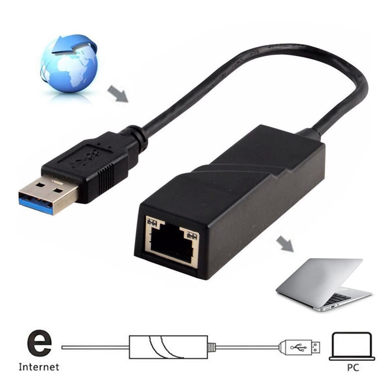 Przewodowy USB 3.0 robić Gigabit Ethernet RJ45 sieci LAN (10/100/1000) mb/s adapter sieci karta sieciowa Ethernet na PC laptop wygrać