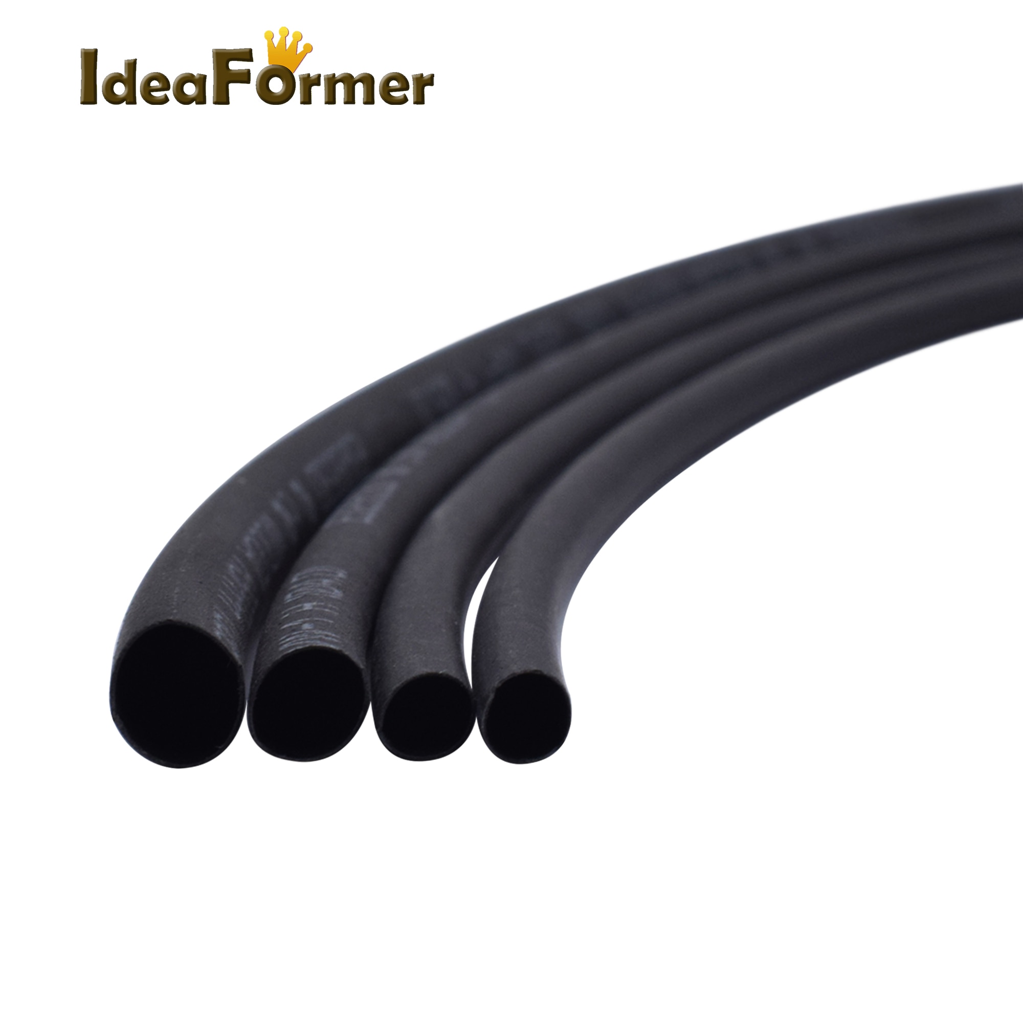 5 metros/lote 2:1 preto 2 3 4 5mm diâmetro heatshrink tubo de tubulação sleeving envoltório fio vender diy conector reparação