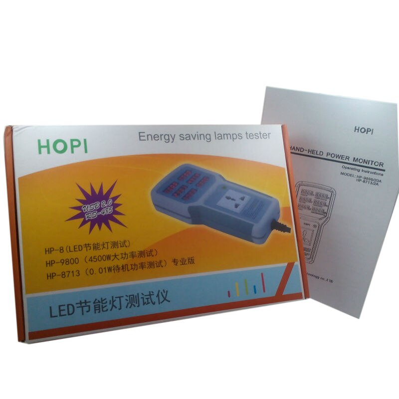 Digital Electric Power Energy Meter Tester Monitor Watt Meter Analyzer energy saving lamps tester HP9800 Frequency Meters
