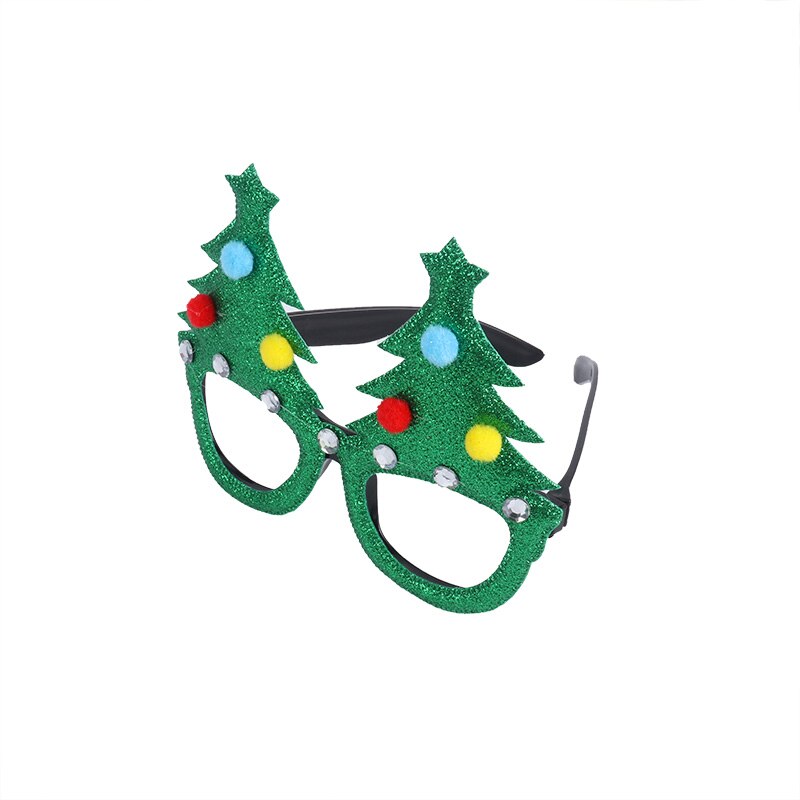 nouvel an réveillon bonne année cabine Photo noël accessoires de Photo noël bandeau Photobooth enfants adultes Navidad décor: 1pcs glasses d