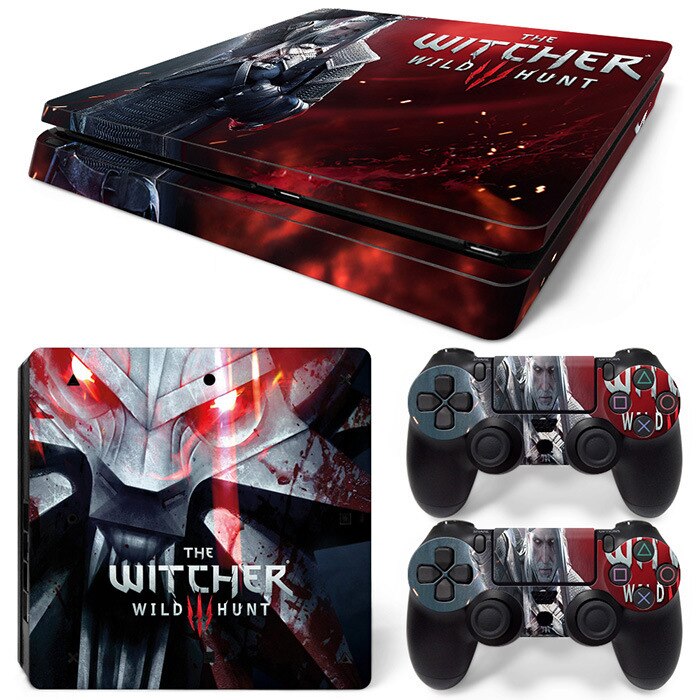 PS4 Slim Game Machine Sticker soporte pequeño Wizard 3 The Witcher 3: Tn ps4slim 1116