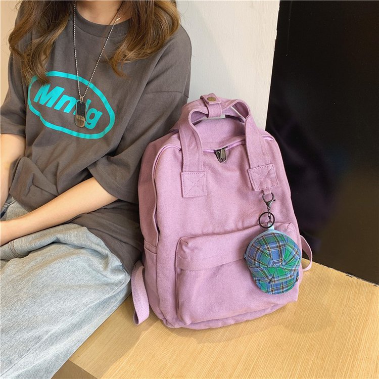 Women School Backpacks for Girls Canvas School Students Bookbag Large Capacity Laptop Travel Backpack