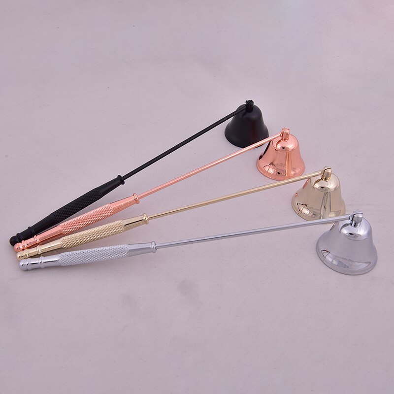 Bell-shaped Candle Fire Extinguisher Vintage Stainless Steel Household Banquet Candle Extinguisher Handle