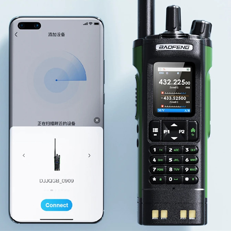 Neues BAOFENG UV-32 Walkie Talkie GPS 10W Bluetooth APP Programmierung Multi Band Wireless Kopierfrequenz Typ-C UV32 Ham 2-Wege-Radio