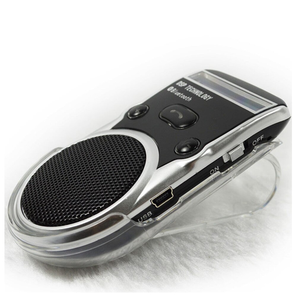 Solar- angetrieben Bluetooth Wagen Bausatz LCD Anzeige Anrufer Ich würde Hände Frei Bluetooth Lautsprecher in Auto Freisprechen