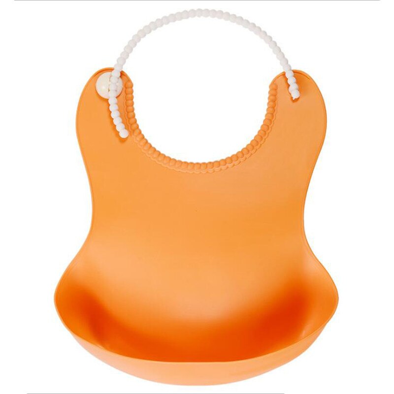 Beste Baby Lätzchen Wasserdichte TPE Fütterung Baby Speichel Handtuch Neugeborenen Cartoon Wasserdichte Schürzen Baby Lätzchen: orange