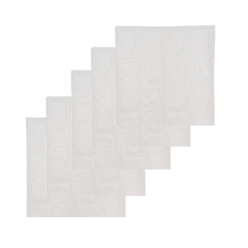 5/10 stk miljø 3d tapet sten mursten væg klistermærke panel øko skum væg mærkat covers gør det selvklæbende indretning: 01 5 stk