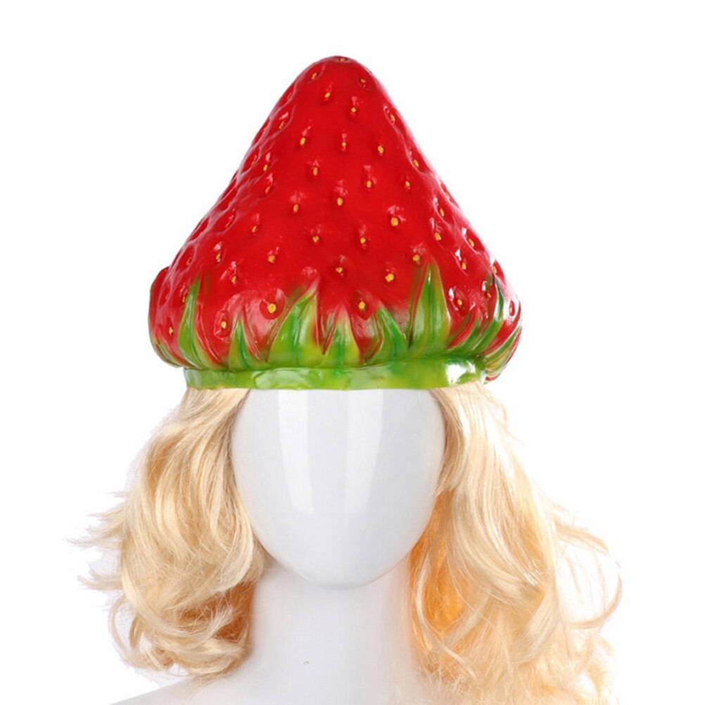 Drôle fraise chapeau nouveauté carnaval fête habiller Cosplay Costume chapeau fraise casquette Performance chapeau pour enfants fête d'anniversaire