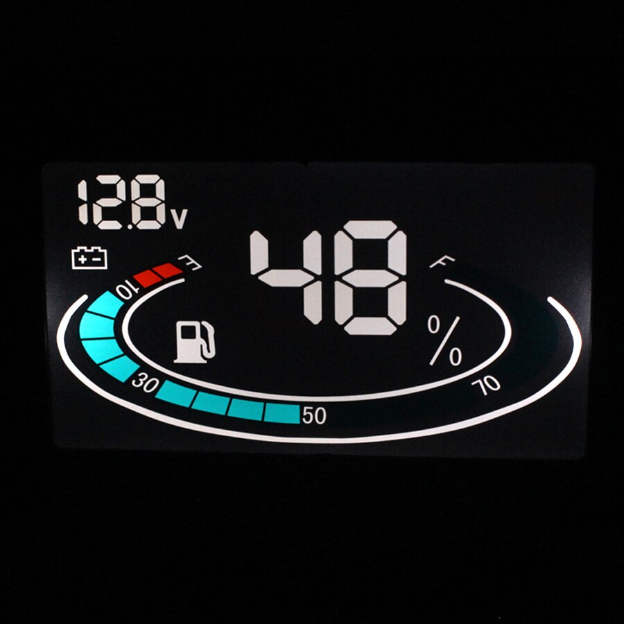 2IN1 Meter 12 v/24 v LCD Digitale Truck Auto Voltmeter + Brandstofmeter Voltage Gauge Universal