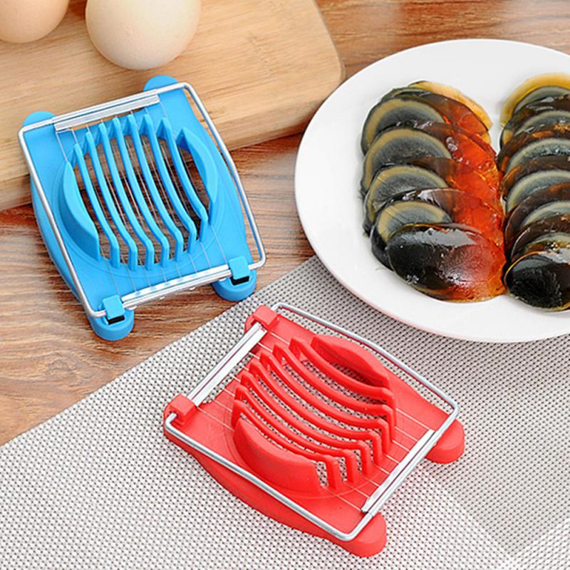 Kleur Willekeurige Cut Multifunctionele Keuken Egg Slicer Sectioner Cutter Mold Flower Edges