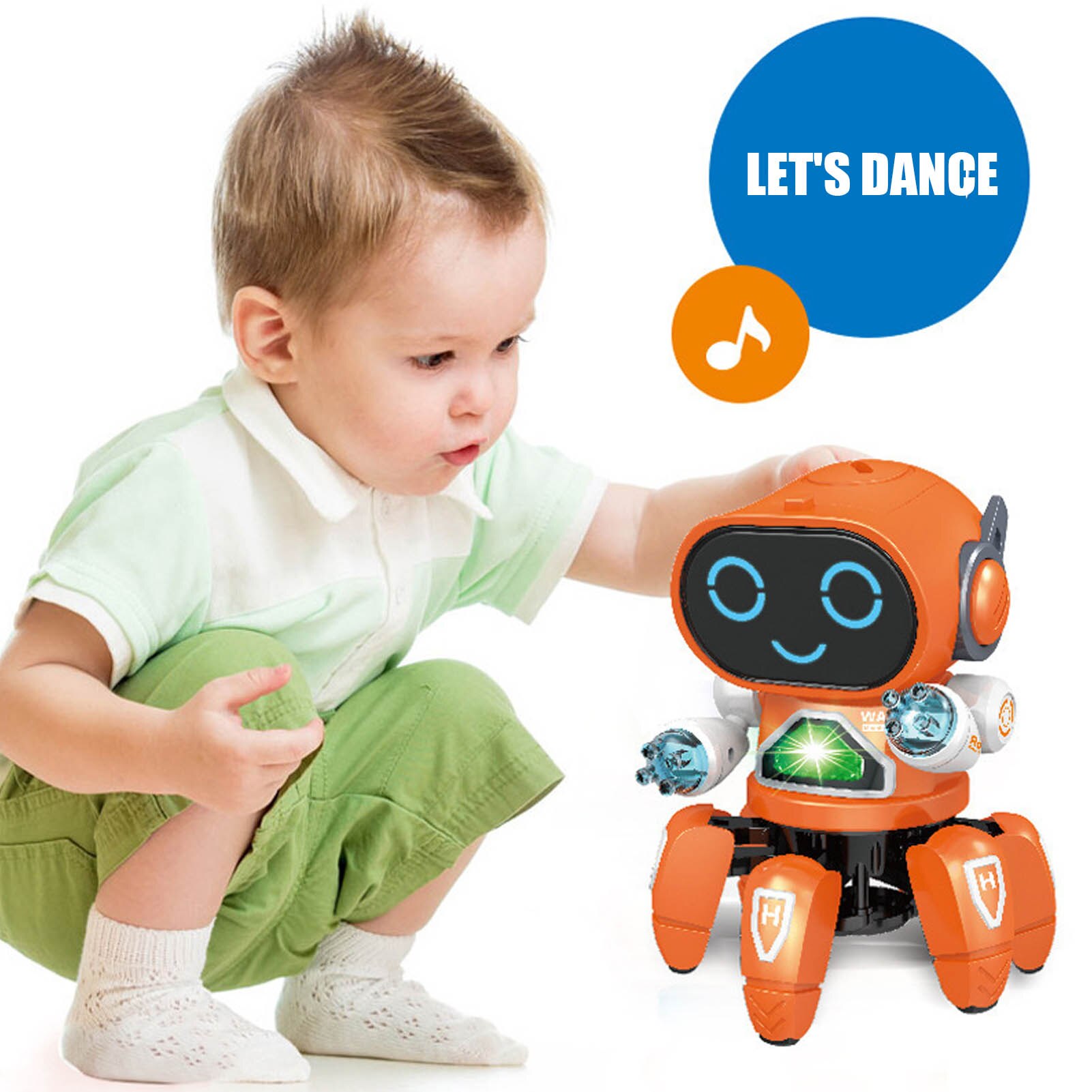 Dance Voice Smart Robots Command Languages Versions Touch Control Toys Interactive Robot Cute Toy for Kids