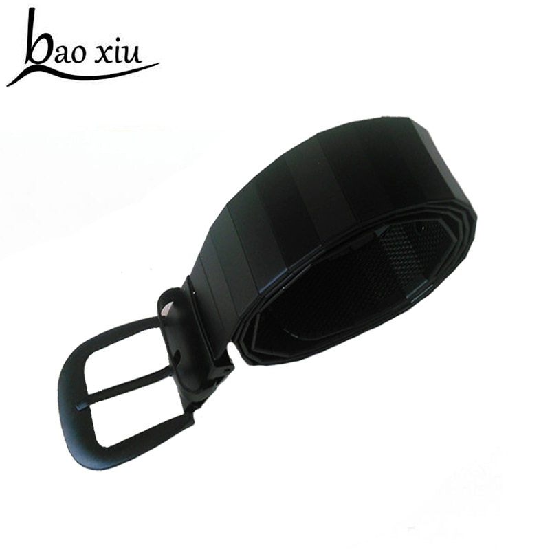 mode mannen alle metalen legering riemen metalen pin gesp metalen riem/goud zilver zwart mannen en vrouwen riemen accessoires