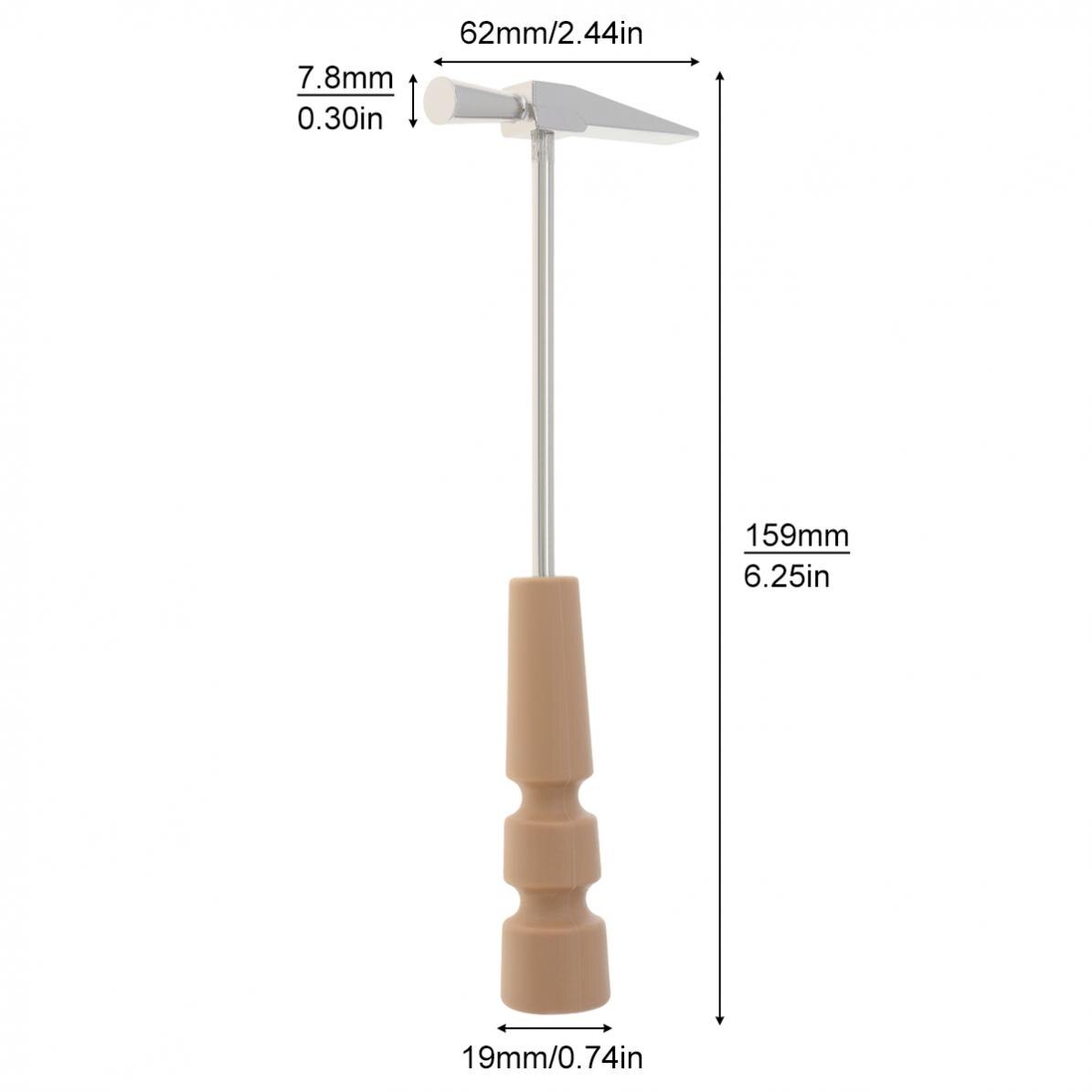 Draagbare Houten Handvat Metalen Duim Piano Tuning Hammer Voor 10 15 17 Toetsen Thumb Piano Kalimba