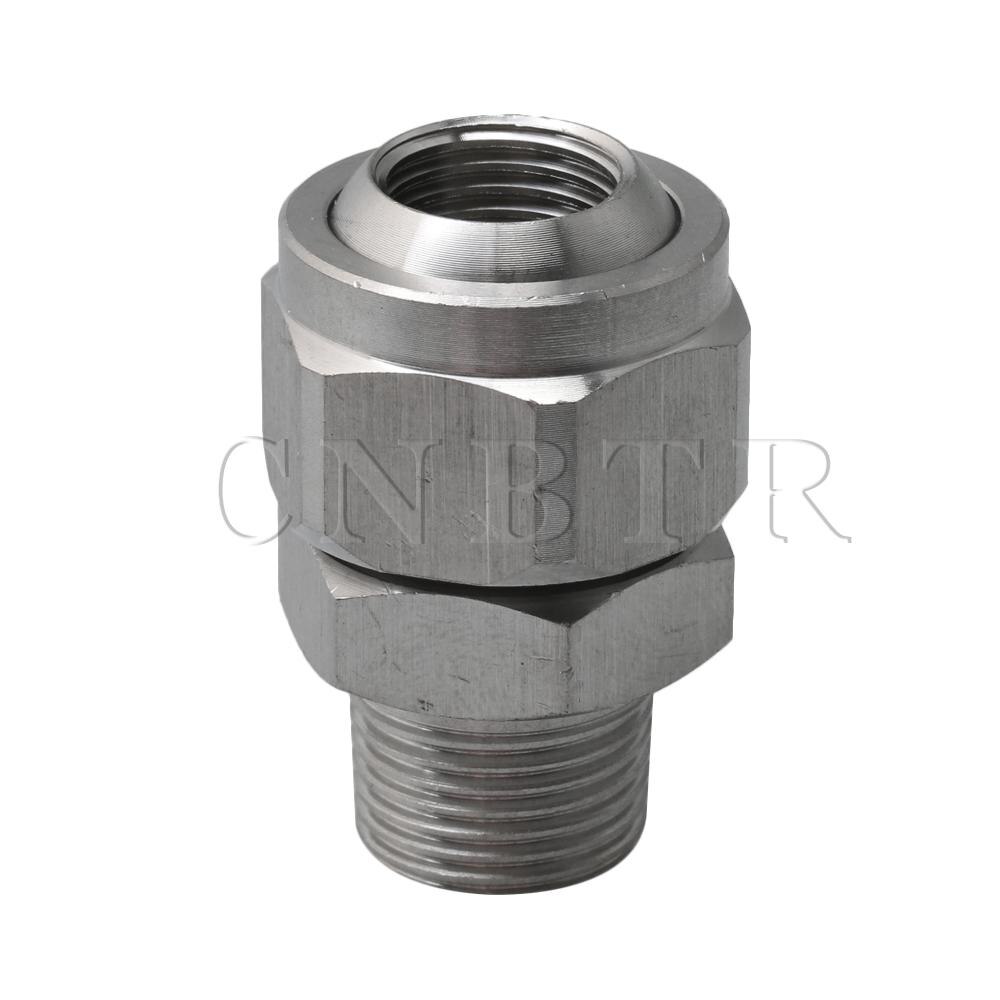 CNBTR Shower Head Swivel Ball Adapter Adjustable 3/8 Male to 1/4 Female Thread