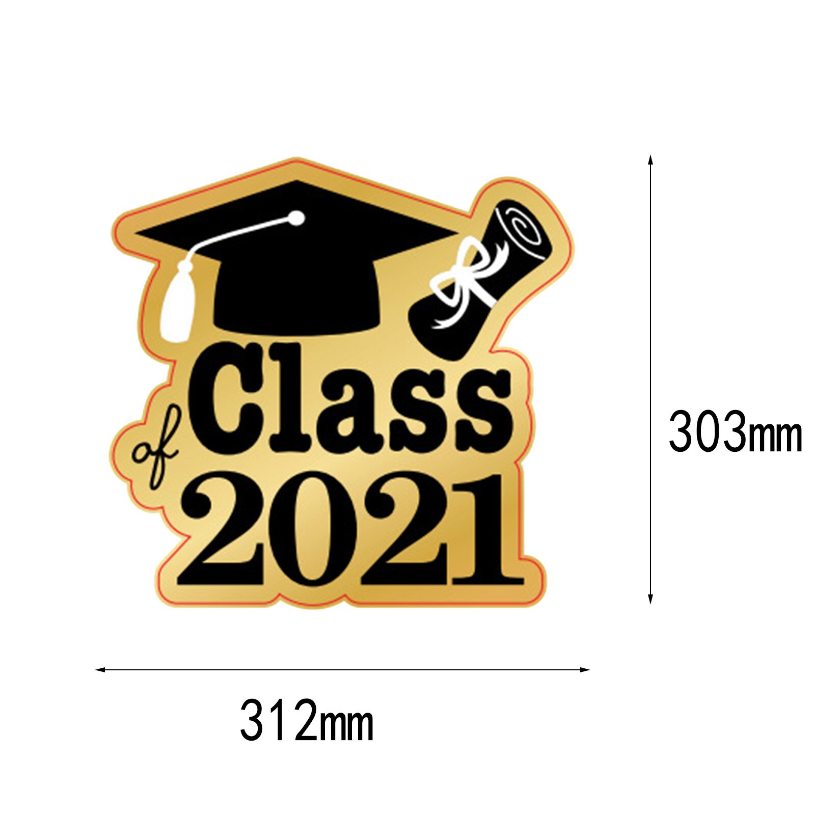 4PC Graduation Season Decorations Banners Outdoor Decoration Products Waterproof Garden Insert Signs Garden PartyHome Decor