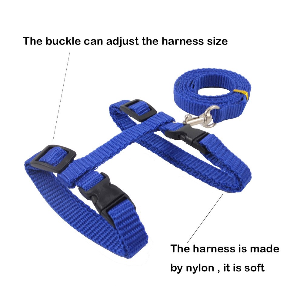 9 Kleuren Verstelbare Kat Leash Set Nylon Pet Kat Riemen Touw Voor Puppies Lopen Borstband Pet Product
