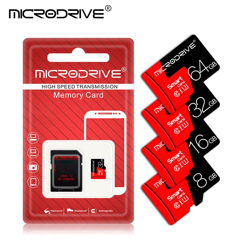 Microdrive Micro Sd 32 Gb Geheugenkaart 64 Gb Microsd 128 Gb Micro Sd Hoge Snelheid Kaart 32 Gb 16 Gb Micro Sd kaart 8 Gb Sd Kaarten