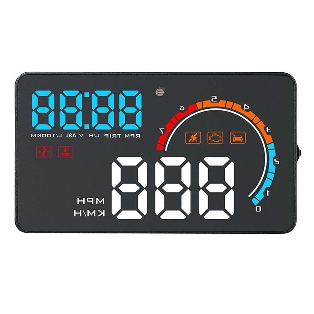 D2500 Heads Up Display Led Mph Elke Auto Cluster Gauge Universal Fit