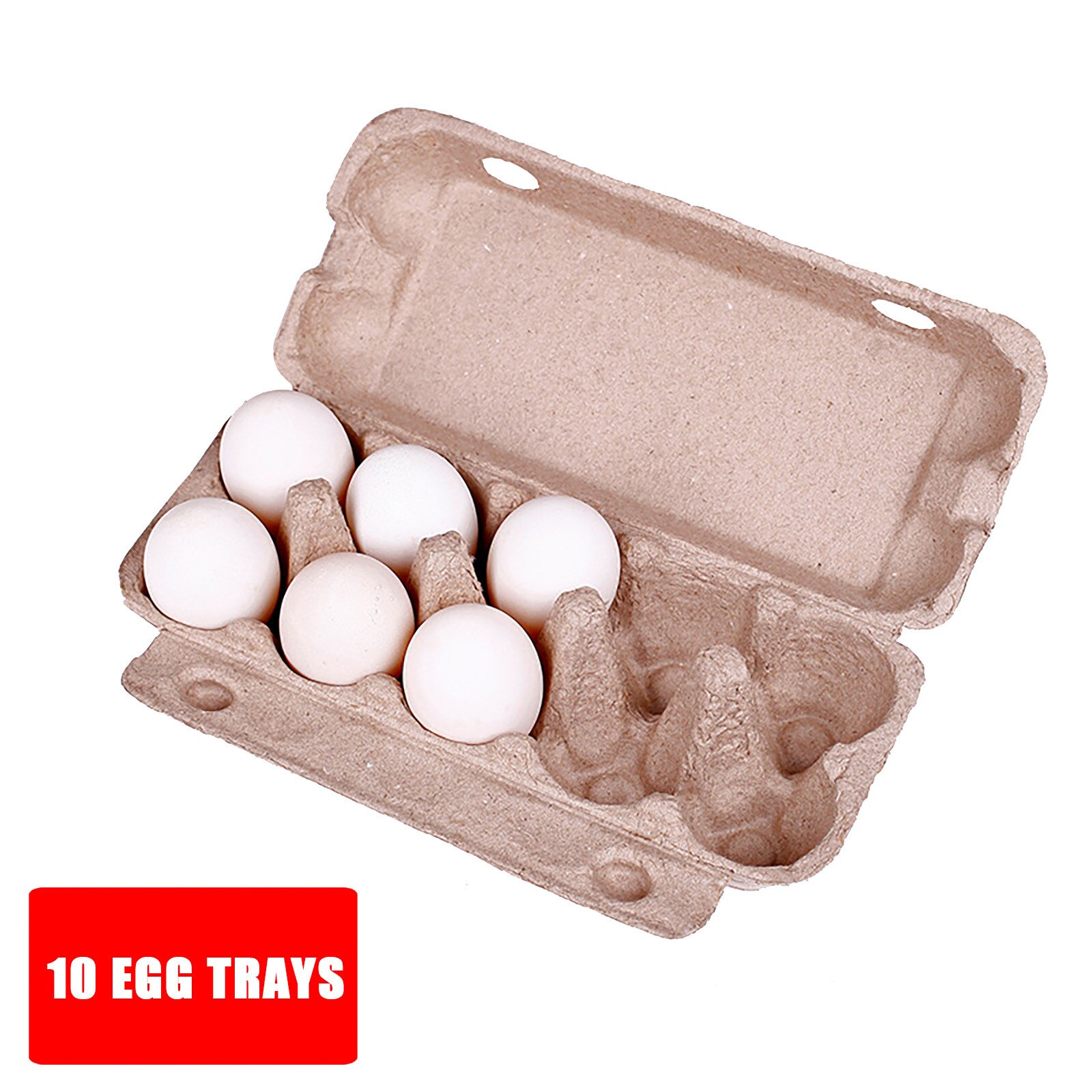 Pulp Egg Tray With Buckle Paper Eggs Cartons Reusable Eggs Cartons For Storing Fresh Pasture Raised Eggs Anti-Collision c50: B