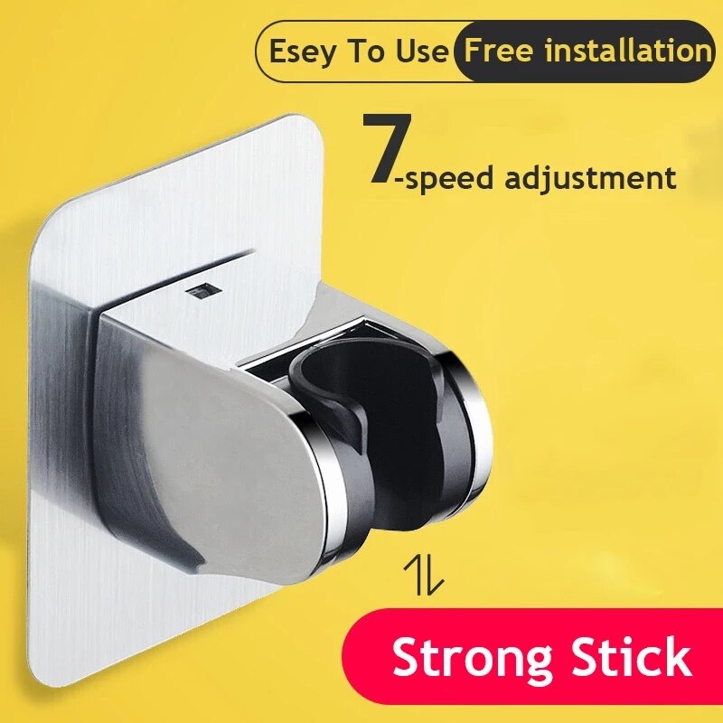 SHAI Shower Head Holder Wall Mounted Shower Holder Bathroom Accessory 7-Speed Adjustable Shower Bracket Easy To Use: Default Title
