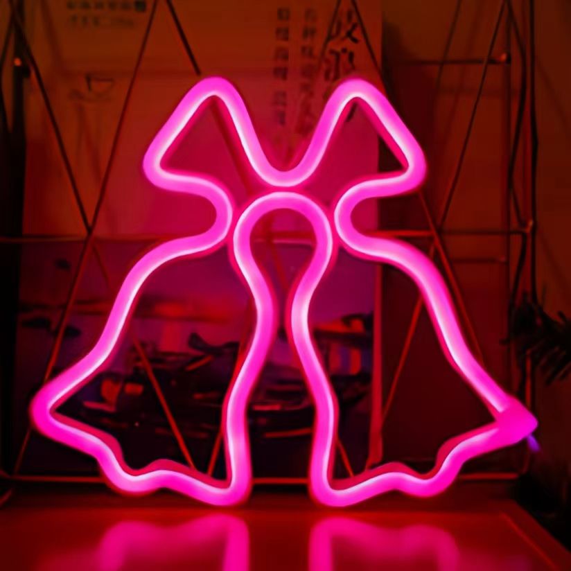 Luces decorativas navideñas, lindas luces LED de alce y Papá Noel, alimentadas por USB o con pilas, navideños, decoración de habitaciones: Morado