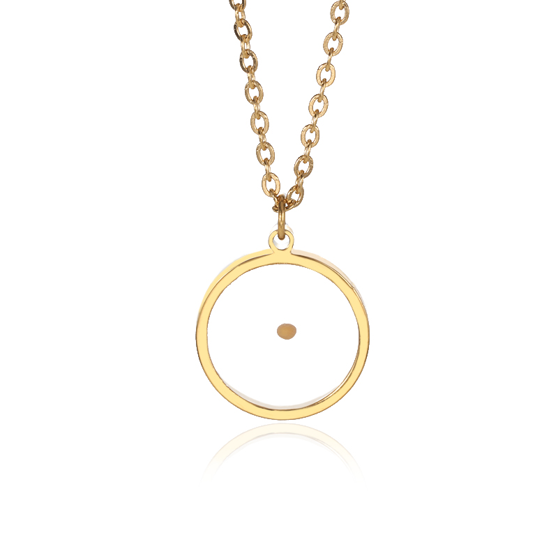 Ovale ketting met opaalsteen voor dames, gemaakt van roestvrij staal met een gouden ovale stenen hanger, ideaal voor een bruiloft.: Imitatie rhodium plated