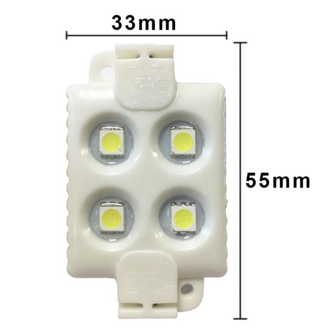 Rode Led Module Smd 5050 4 Led DC12V Waterdicht Advertentie Led Modules Super Bright Cool White Rgb Brief Verlichting