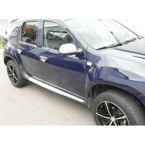 Dacia duster krom fönsterram trim 4 dörrar rostfritt stål bil styling tillbehör krom ram abs material