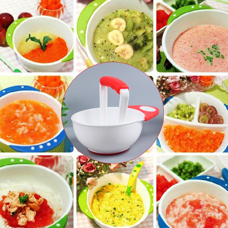 Baby Food Grinding Bowl Children's Food Supplements Foods Grinder Manual Food Press Machine Safe Processor Baby Food Mills Tools