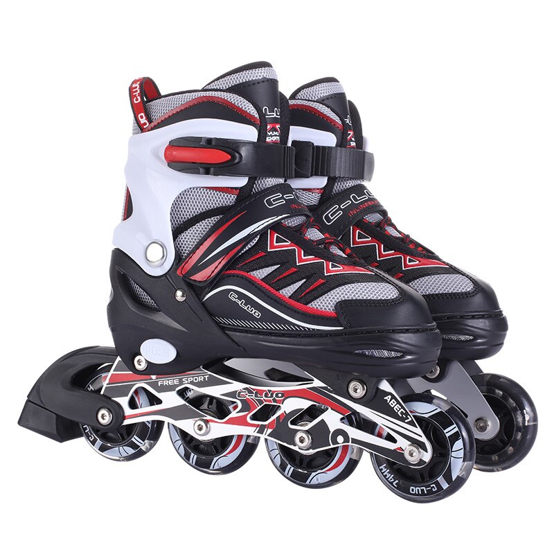 PU Wheels Safe Speed Sliding Inline Roller Skates Skate Shoes Sneakers Patins For Kids Children Adults Men Women Self
