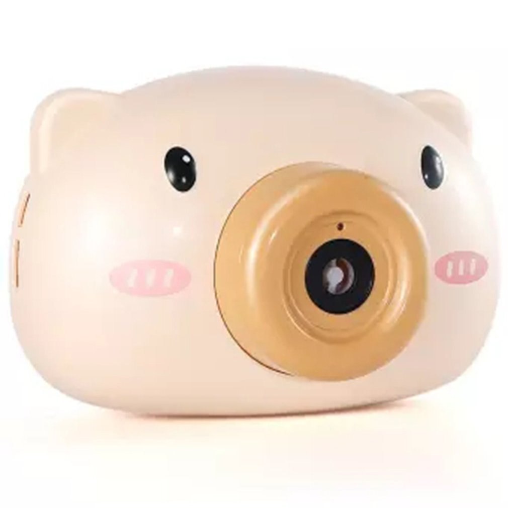 Nette Karikatur Schwein Kamera freundlicher Baby blasiert Maschine Ich bin Freien Automatische blasiert Hersteller für Freundin Schlecht Spielzeug für freundlicher: khaki
