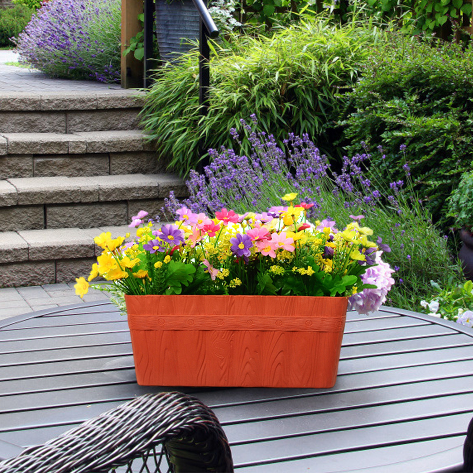 European Style Plant Pots Rectangular Succulent Plant Pot Indoor Plant Pot Succulent Planter Vegetable Growing Container