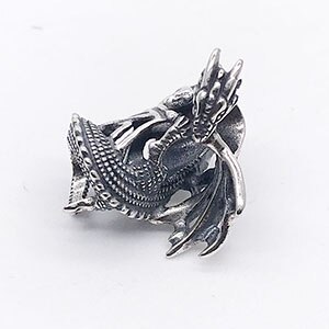 925 Sterling Silber Eis Feuer Drachen Charme Korn passen Europäischen Armbinde Schmuck: Sie