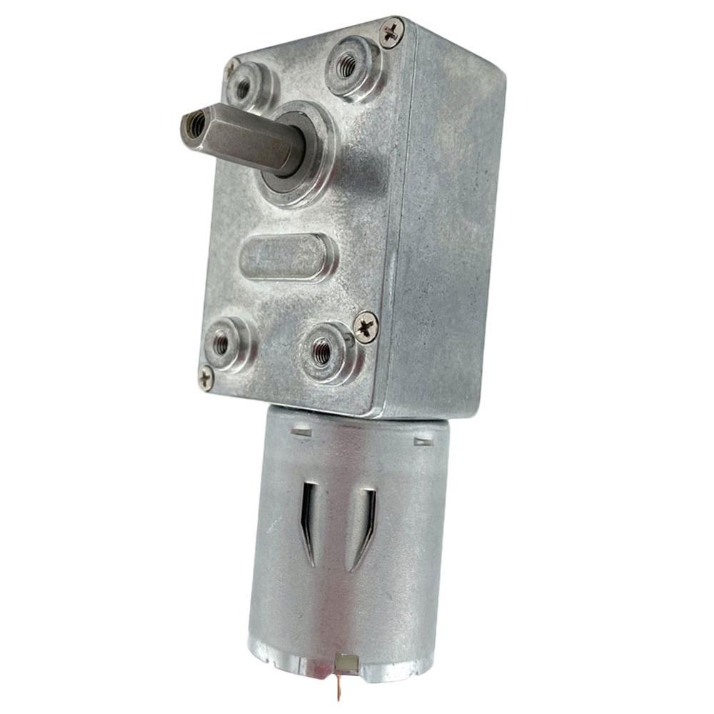 12v 375 rpm snäckväxel motorreducerare högt vridmoment elmotor metallväxel back självlåsning för automationsutrustning