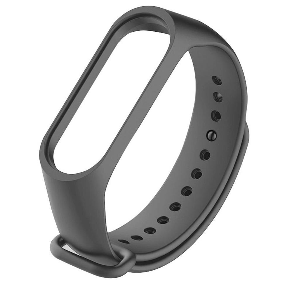 For Xiaomi Mi Band 4 / 3 Replacement Strap Sport Silicone Strap Wristband Bracelet Colorful Miband 3 4 Replacement Strap: Gray