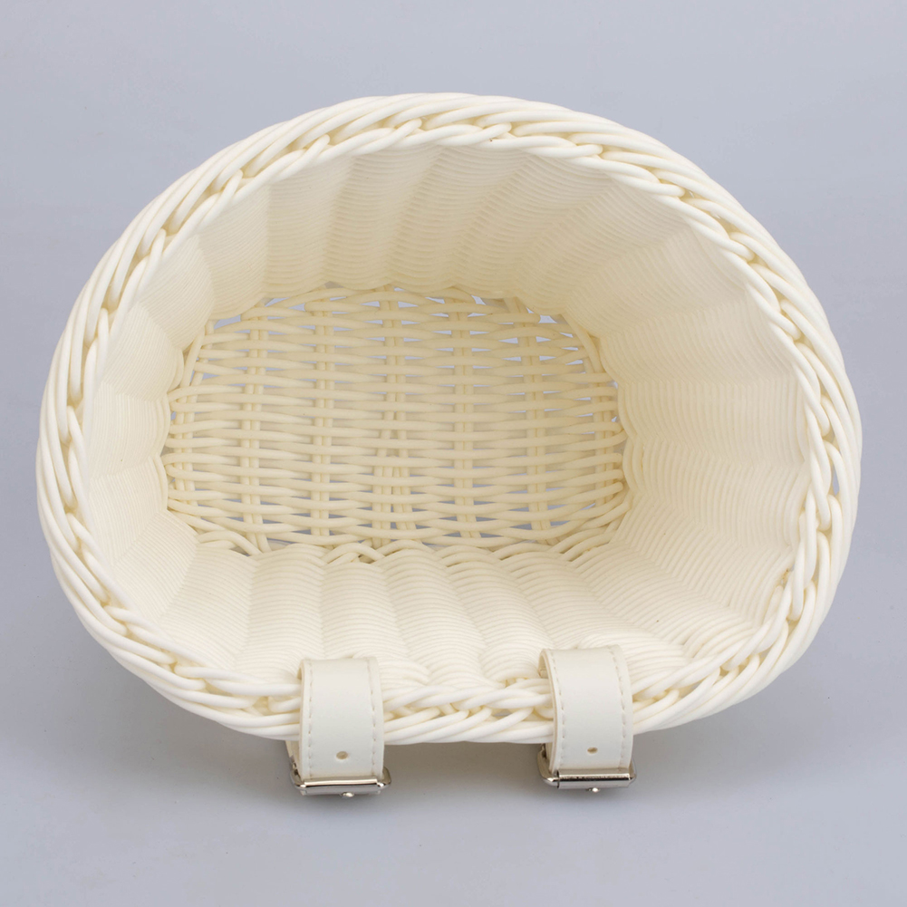 Hand Woven Bike Basket Retro Bike Basket Wicker Woven Bicycle