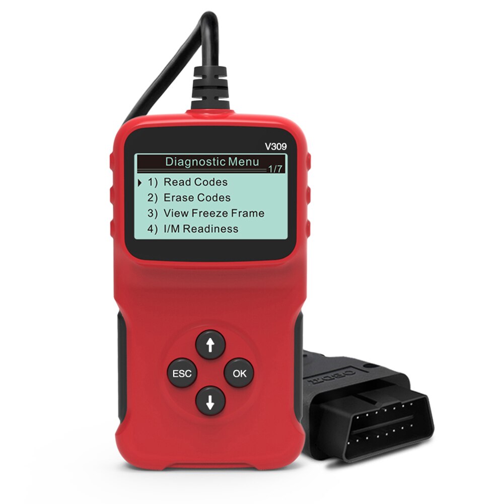 Universal OBDII Diagnostic Tool Scanner Code Reader Car Code Scan for All 1996 and Newer OBDII Compliant Vehicles V309