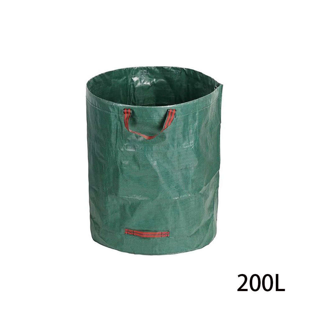 120/200L Opvouwbare Tuin Vuilnis Afval Container Opbergtas Herbruikbare Tuin Tas Grote Capaciteit Blad Zak Licht Prullenbak: Licht Geel