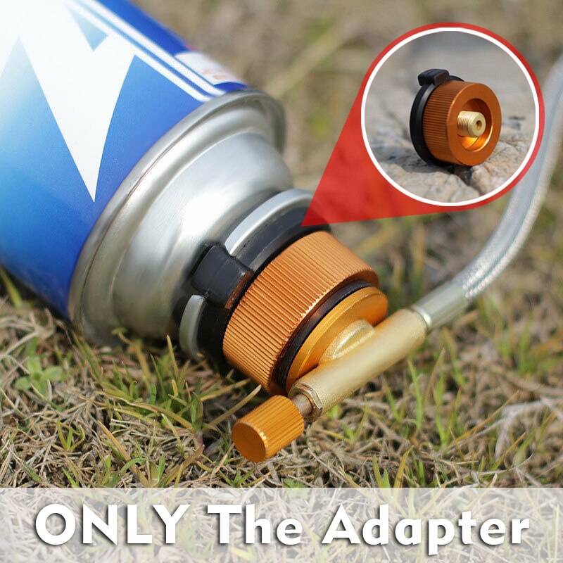 Adaptador de latas para acampada, cabezal convertidor de quemador de Picnic, Cartucho de combustible de Gas para quemadores divididos, accesorios para estufa al aire libre, 28x42mm