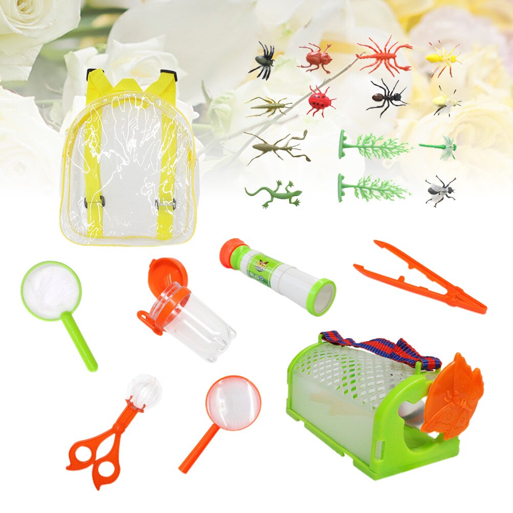21Pcs Insects Toys Set Funny Interesting Scientific Educational Toys Outdoor Insect Observation Box Capture Kit