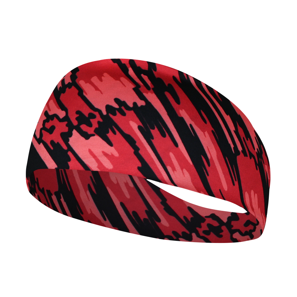 Jongens Meisjes Hoofdbanden Kids Sport Zweetbandjes Camo Elastische Atletische Wicking Haarbanden Voetbal Voetbal Workout Hardlopen Headwrap