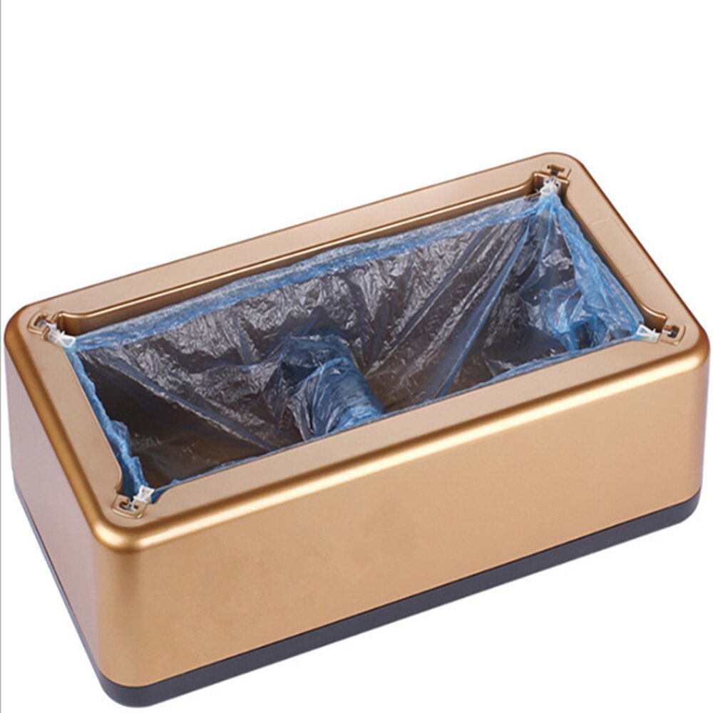 Máquina automática de cubre zapatos inteligente, herramienta para cobertura de zapatos y pies, a prueba de agua, desechables, dispositivo organizador de zapatos: Gold