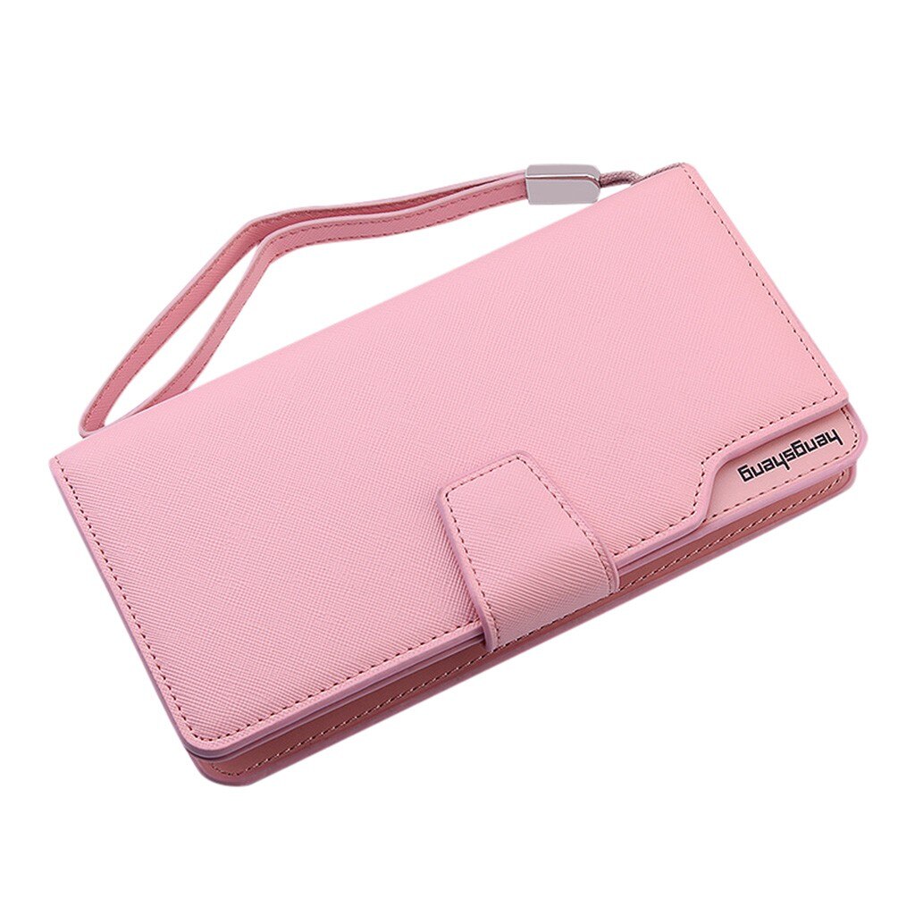 Women's Wallet Folds Casual Pure Color Large-capacity Clutch Soft Multi Wallet For Credit Cards Women #G2